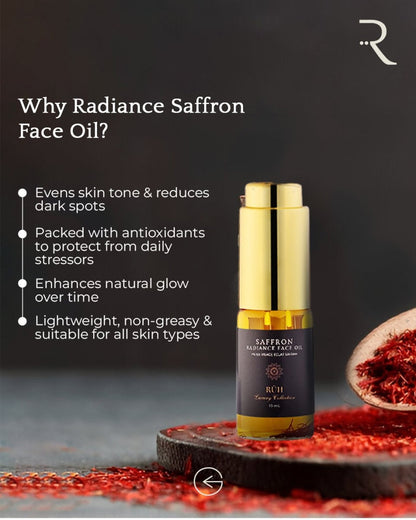 Radiance Saffron Face Oil – For Bright, Glowing, Even-Toned Skin