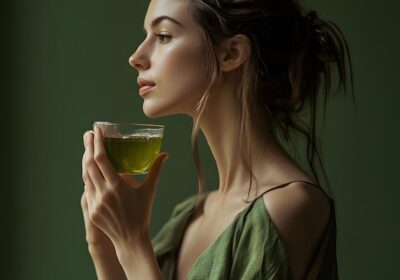 relaxing-woman-enjoying-green-tea-indoor-setting-portrait_61813-3132