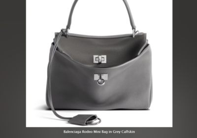Balenciaga-Rodeo-Mini-Bag-in-Grey-Calfskin