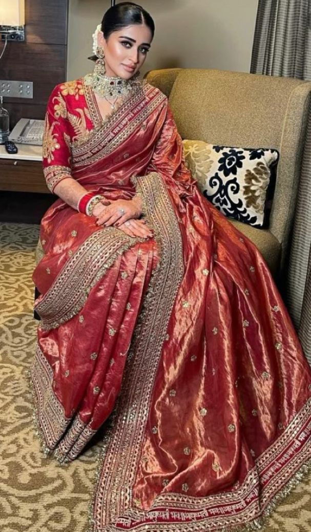 Classic Banarasi Saree Look Crafted For Graceful Traditional Celebrations