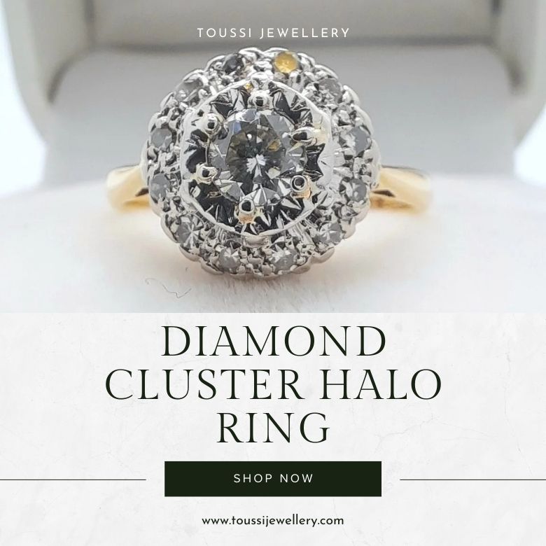 Radiant Diamond Cluster Halo Ring