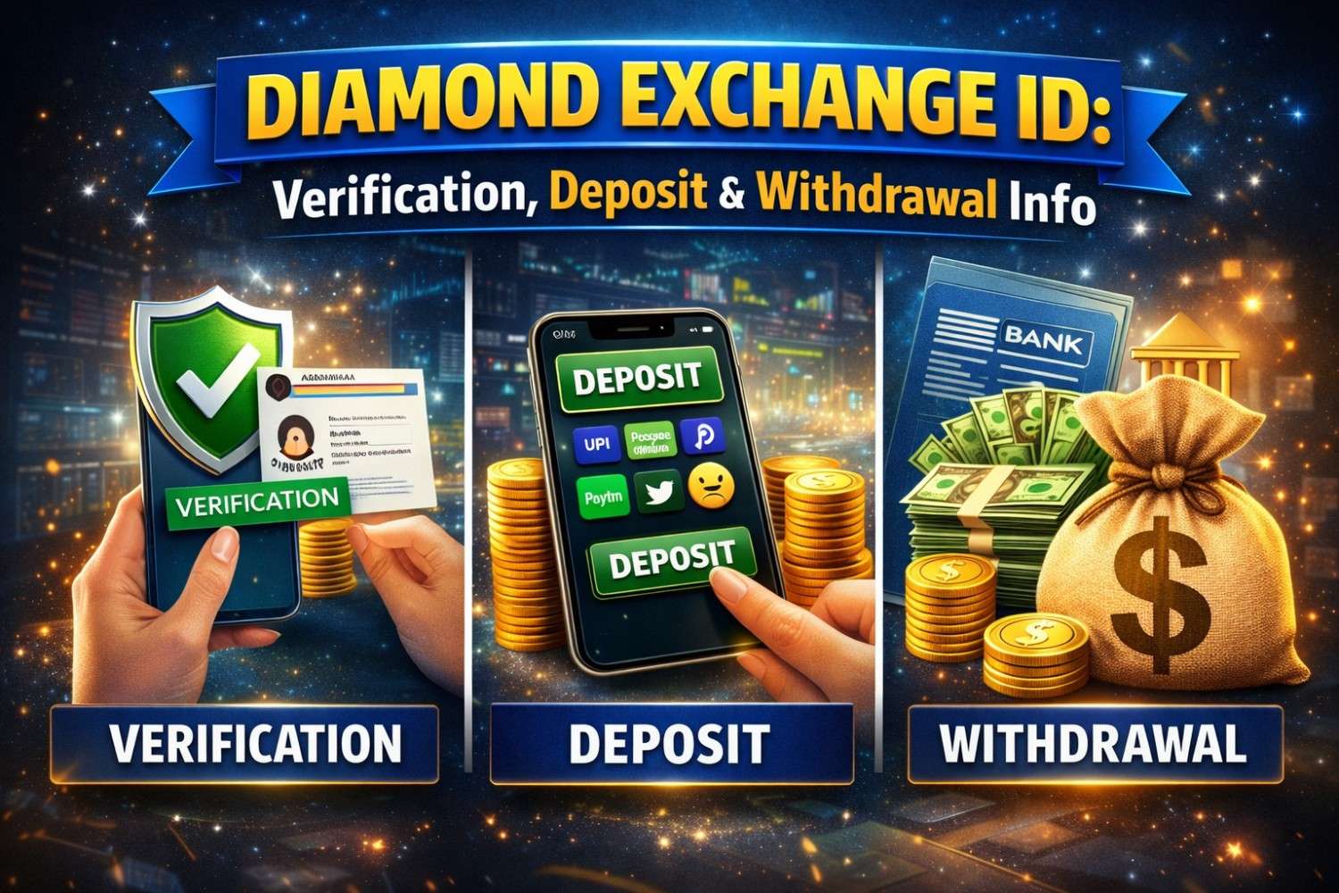Diamond Exchange ID: Verification, Deposit & Withdrawal Info for New Users