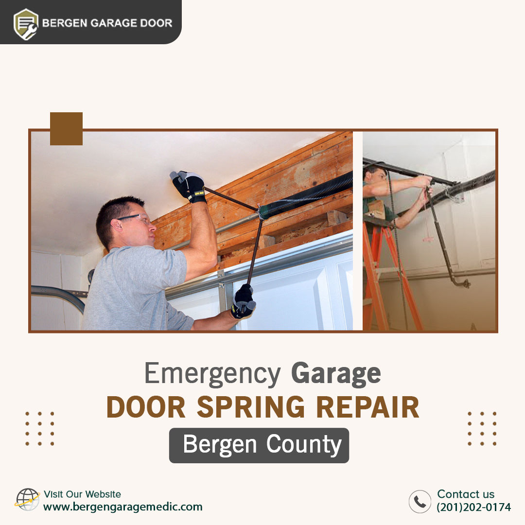 Emergency Garage Door Spring Repair Bergen County