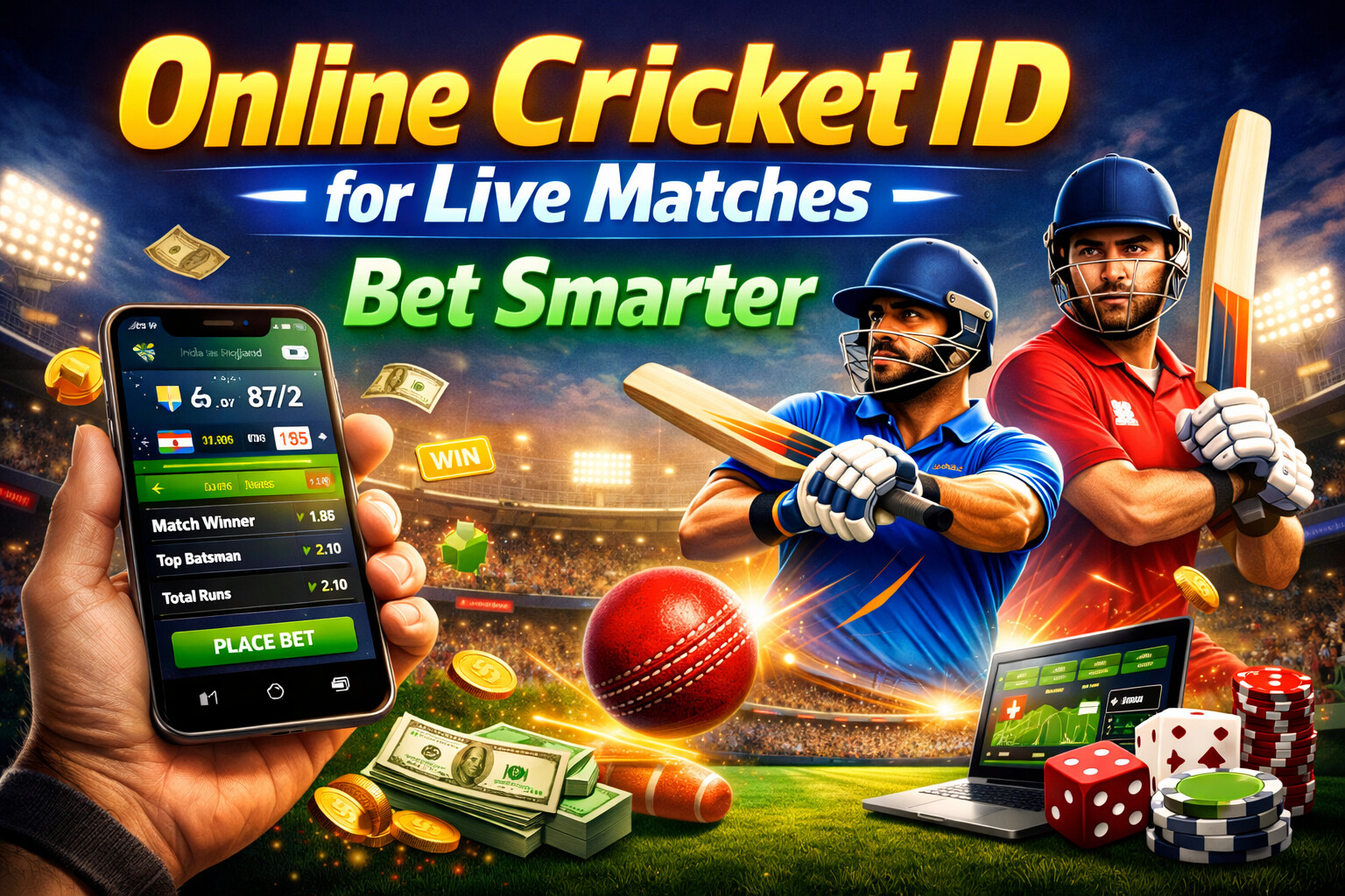Online Cricket ID for Live Matches: Bet Smarter
