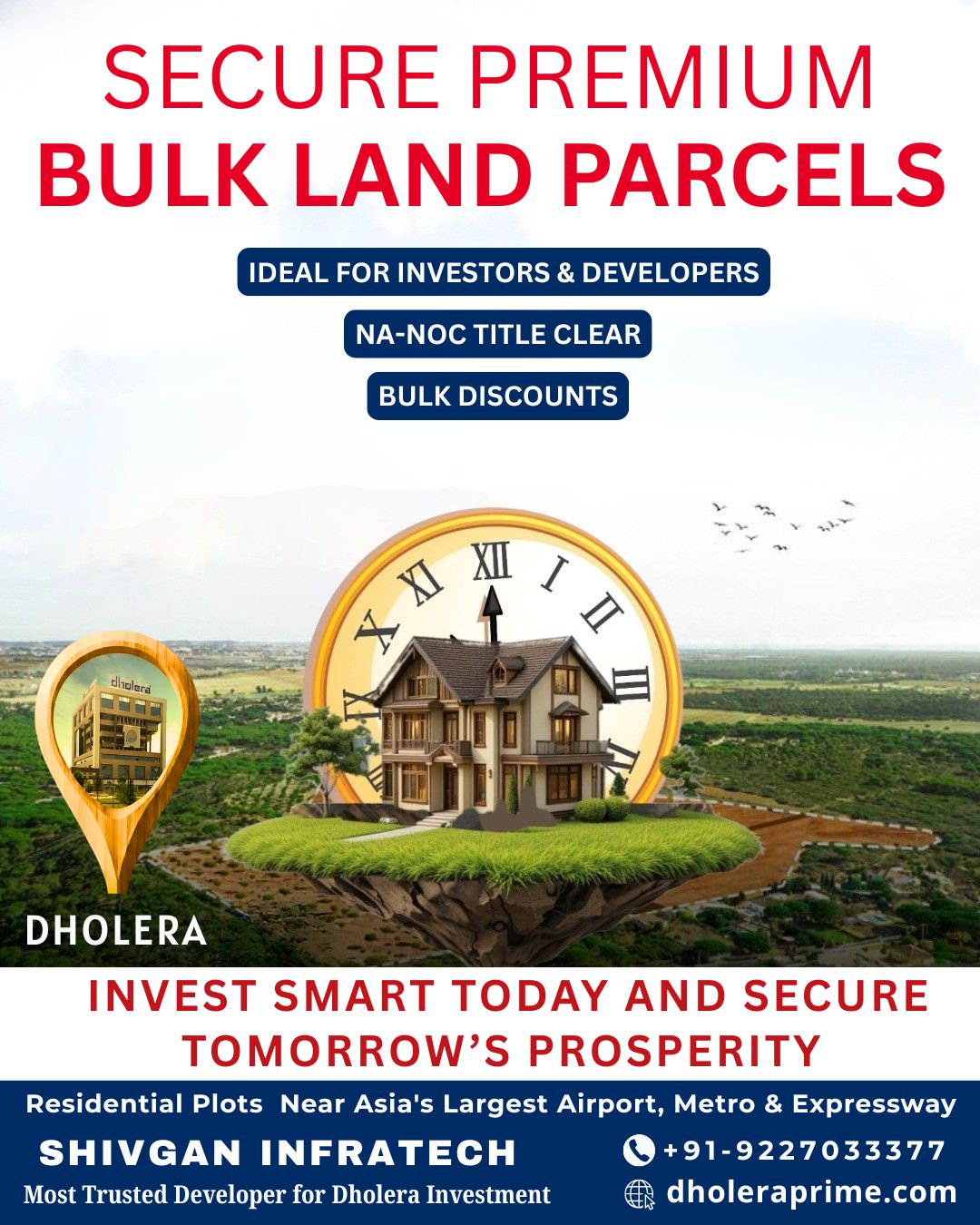 Bulk land In Dholera Smart City