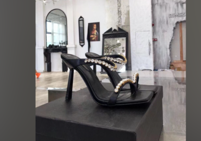 Versace-Black-Satin-Mules-105MM-With-Rhinestone