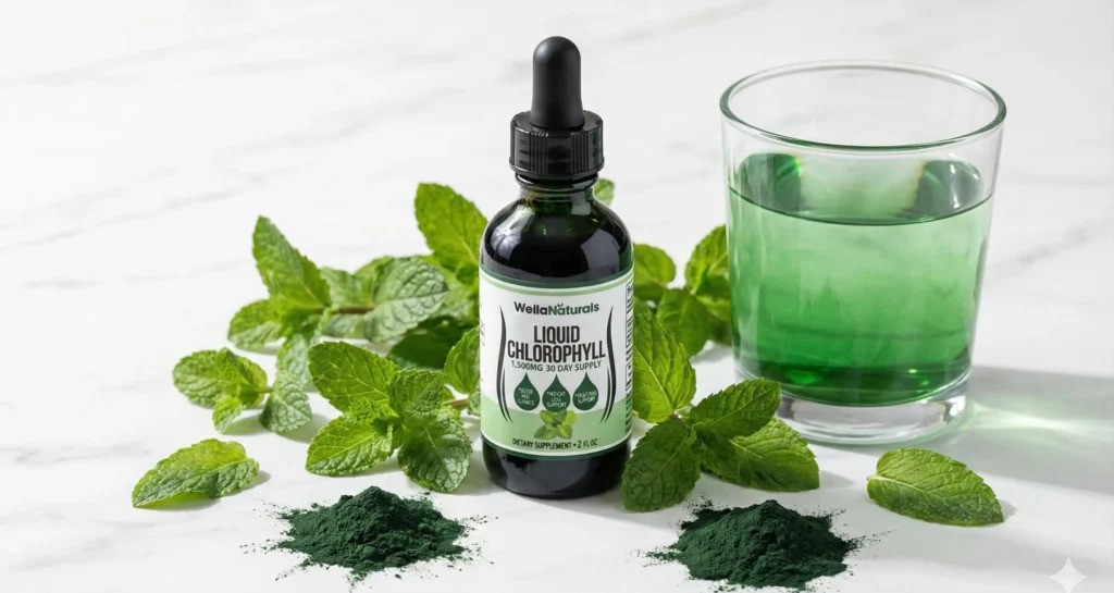 WellaNaturals Chlorophyll Drops | Natural Detox & Energy Boost