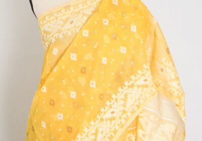 Yellow-Jamdani-Saree