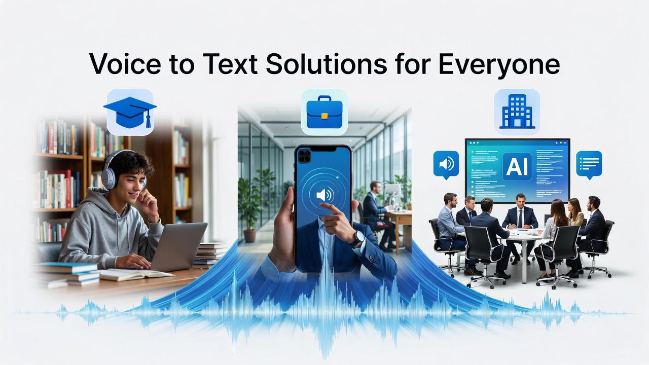 Voice to Text Solutions for Students, Professionals, and Businesses