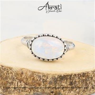 Wholesale Sterling Silver Ring USA With Stone – Akrati Jewels Inc