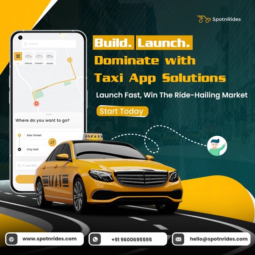 Future-Ready Taxi App Script for Entrepreneurs by SpotnRides