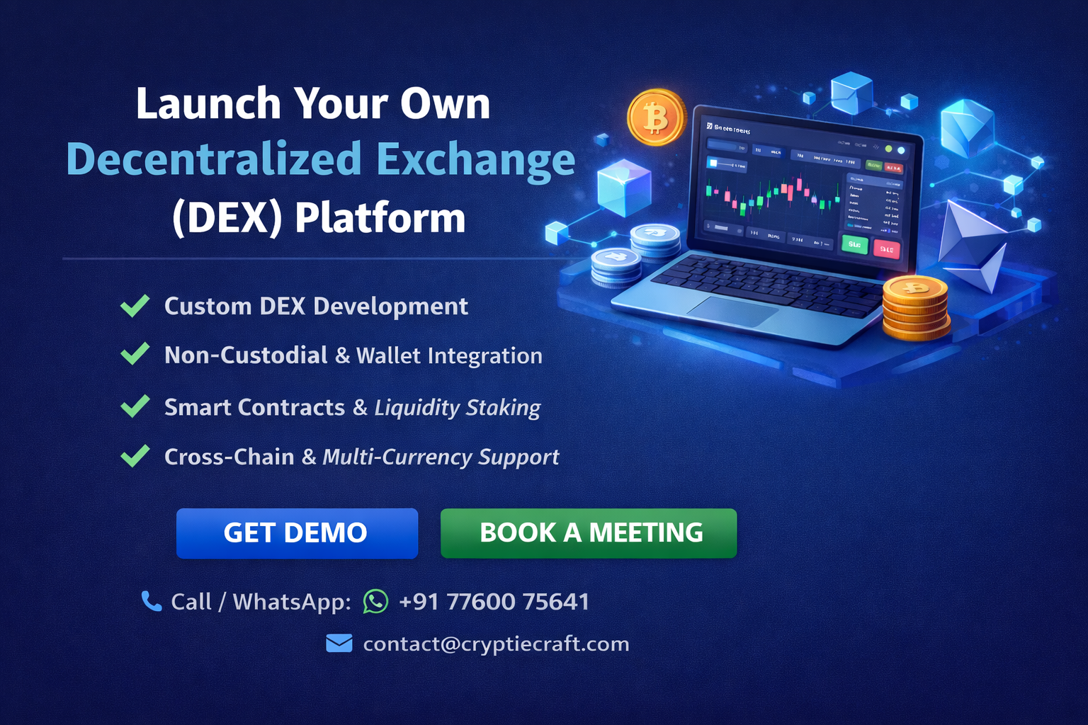 Build a Secure Decentralized Exchange Today by Cryptiecraft