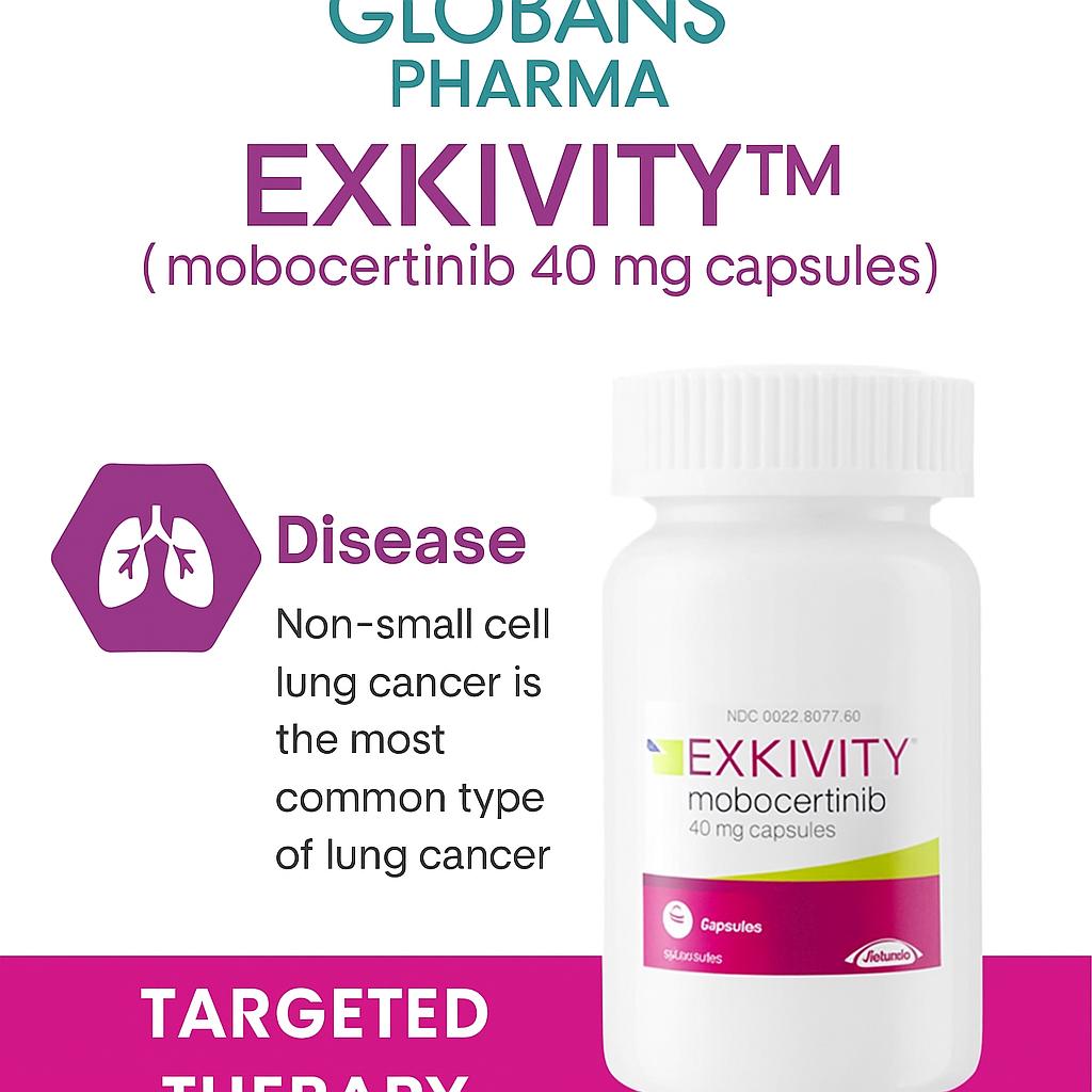 EGFR mutated Non small cell lung cancer treatment with Exkivity 40mg