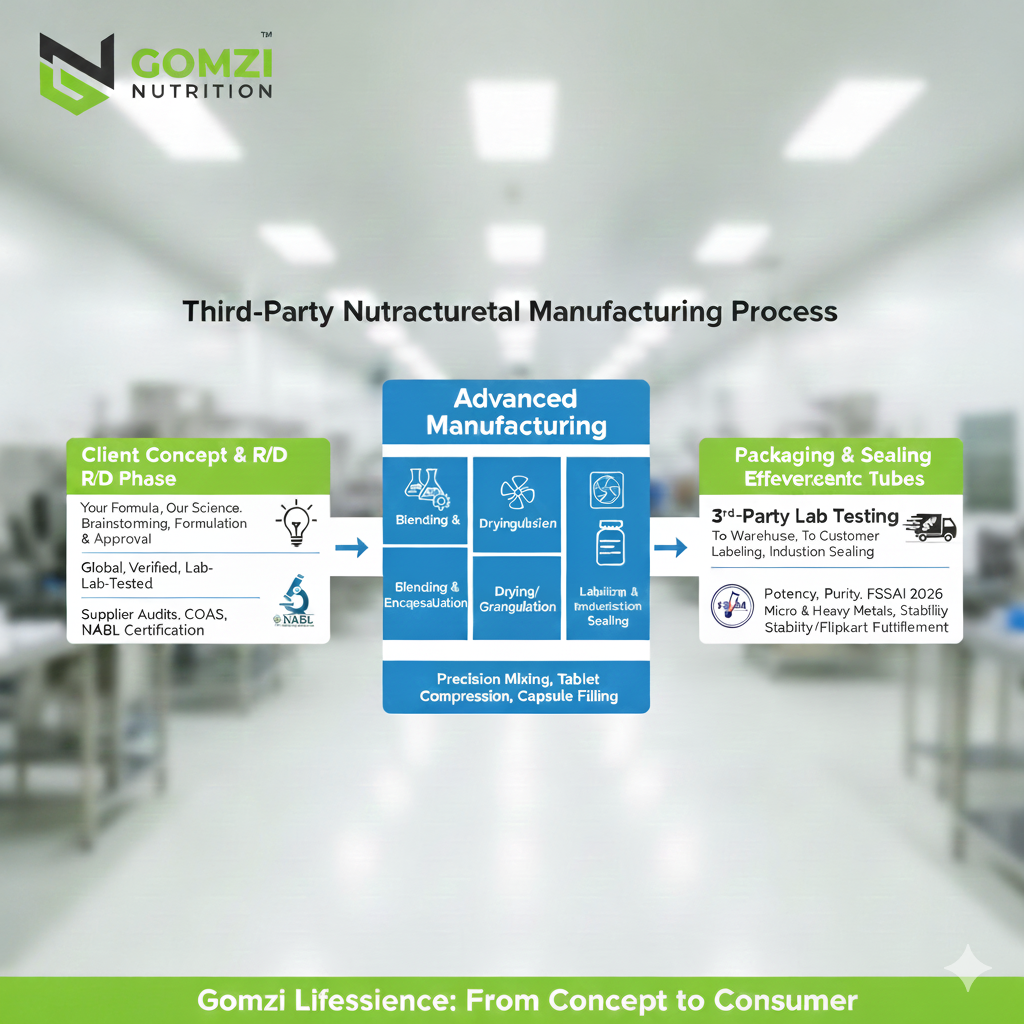 Leading WHO-GMP Nutraceutical Manufacturing Company in India – Gomzi Life Sciences