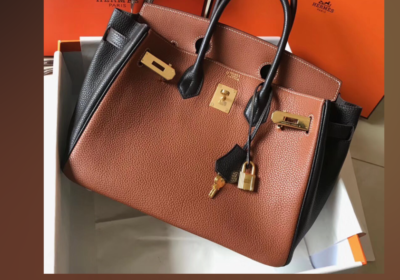Hermes-Bi-Color-Birkin-30cm-Bag-In-Brown-Black-Clemence-Leather