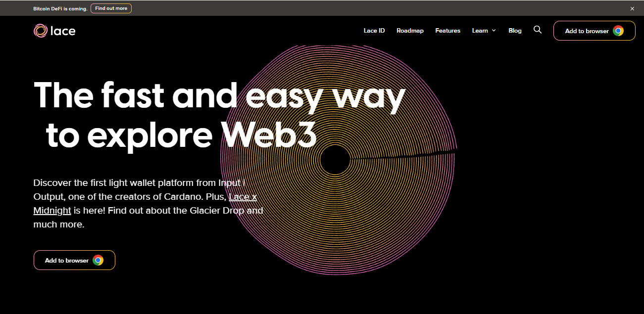 Lace Wallet | Download Extension Cardano — Official Website