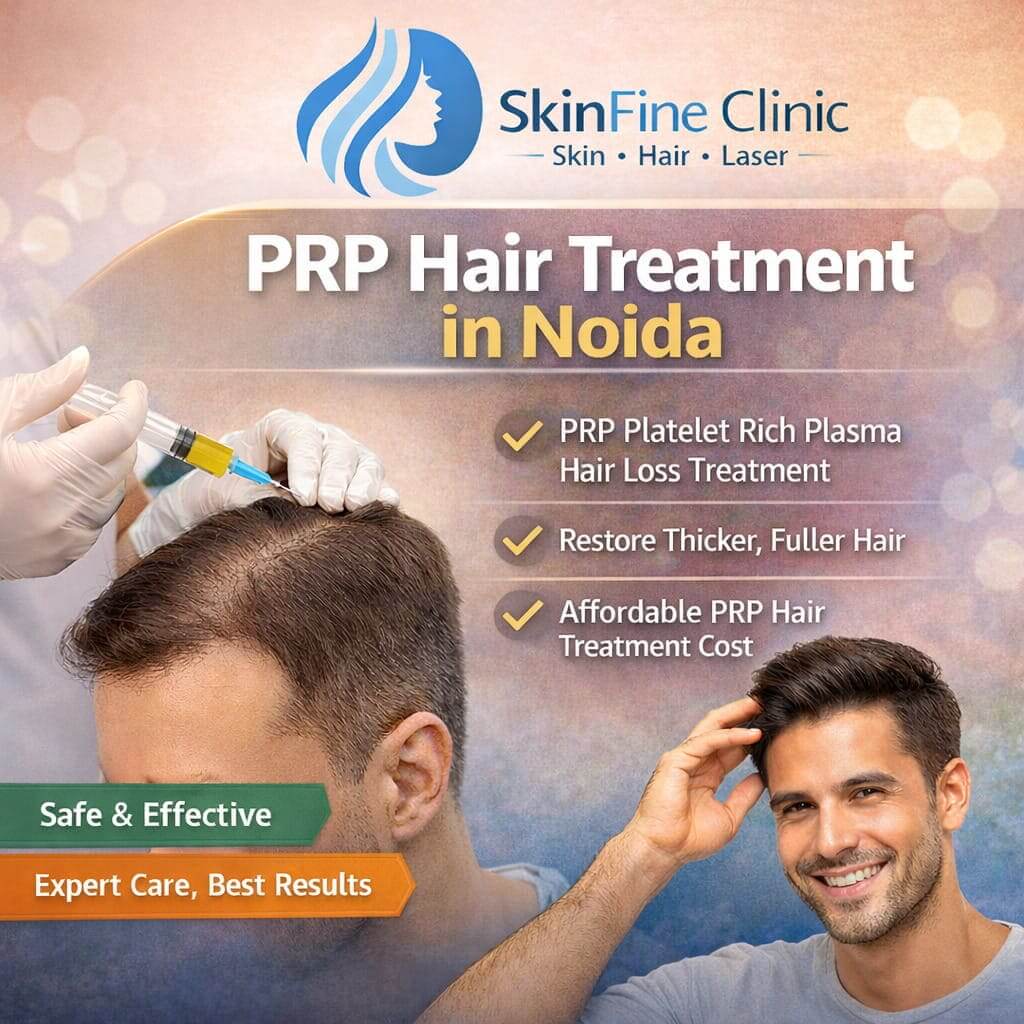 PRP Hair Treatment in Noida – Natural Hair Regrowth at Skinfine Clinics