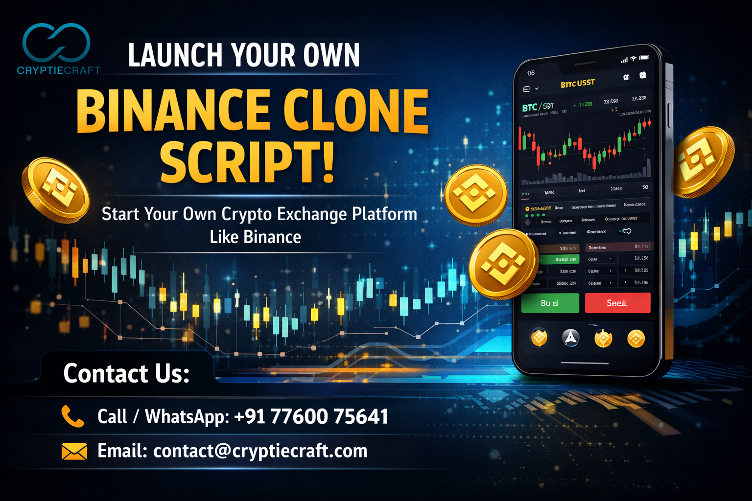 Start Your Binance Model Exchange with Cryptiecraft