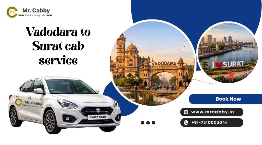 Vadodara to Surat cab service | Vadodara to Surat taxi service