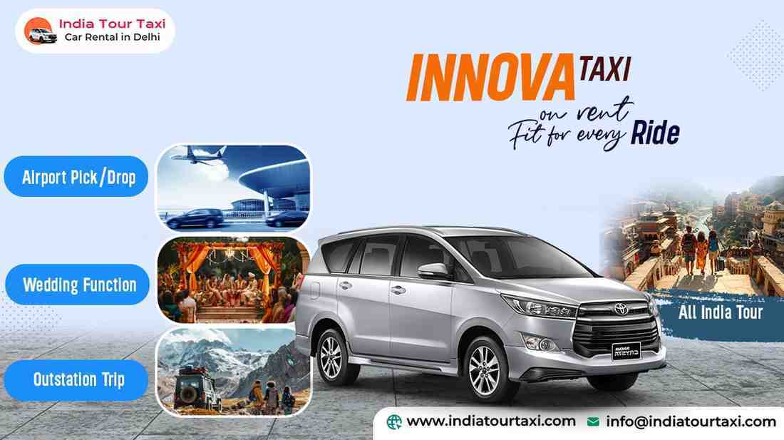 Premium Innova Crysta Car Hire Delhi | Luxury SUV on Rent with Chauffeur