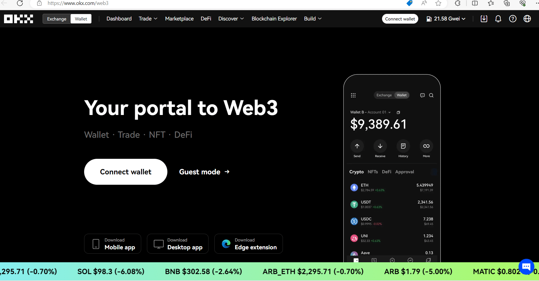 OKX Wallet | Download Extension | Crypto DeFi & Multi-Chain