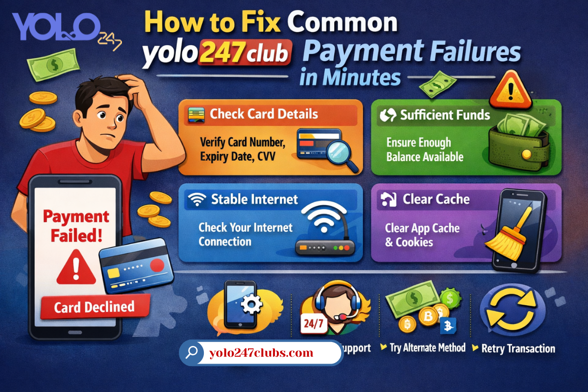 How to Fix Common yolo247 club Payment Failures in Minutes