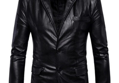 Corvin-Vegan-Leather-Black-Blazer-1