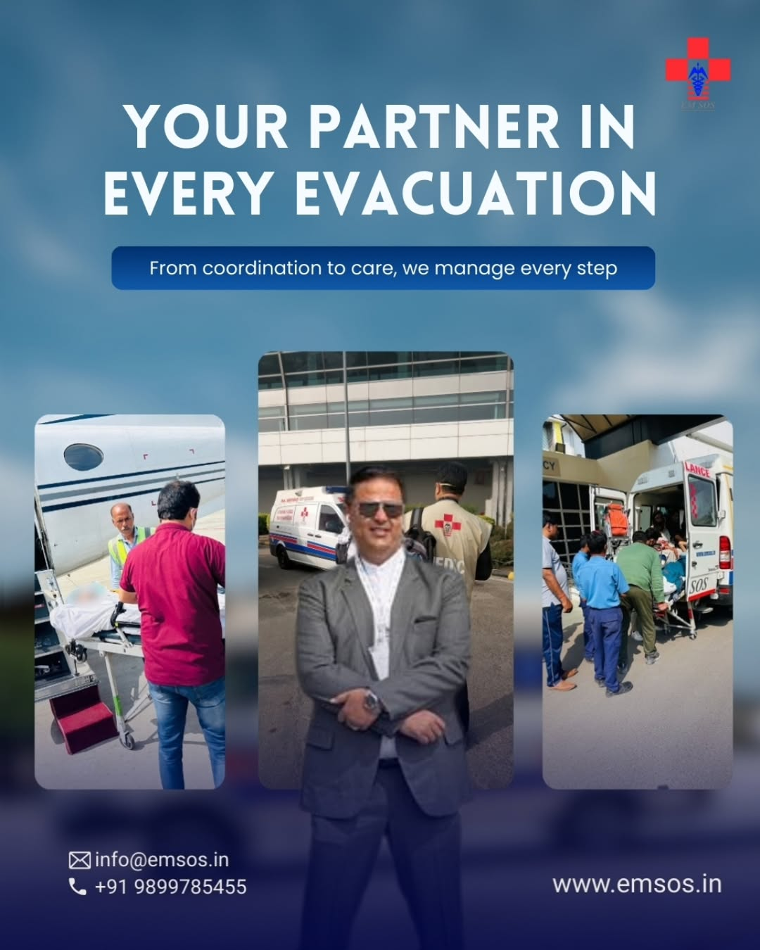 EMSOS – Advanced Air Ambulance in India for Critical Care