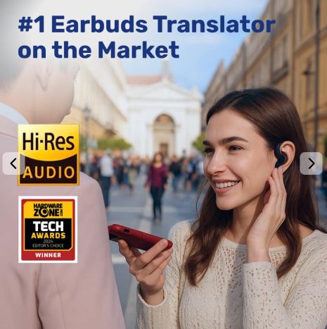 SonaBuds Translating Earbuds – Real Time Language Translator